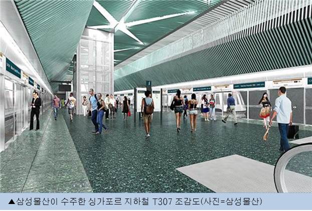 삼성물산, 싱가포르 4500억 지하철공사 단독 수주