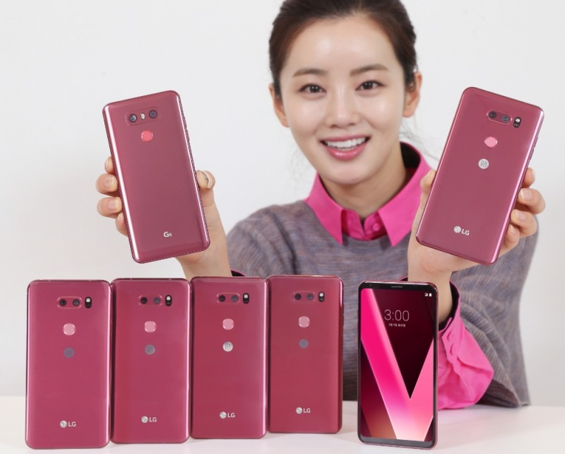 LG V30 라즈베리 색상 인기…전체 판매량 35% 이상 차지