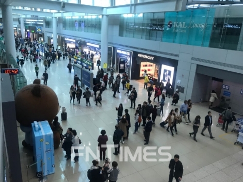인천국제공항 제1여객터미널 면세점 전경. 사진=한국금융신문DB