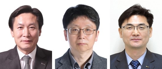 (왼쪽부터) 조규대 전무이사, 윤범수 상임이사, 김영춘 상임이사./사진=기술보증기금