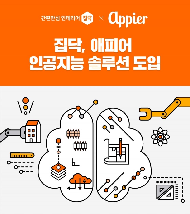 집닥, 업계 최초 애피어 인공지능 솔루션 도입