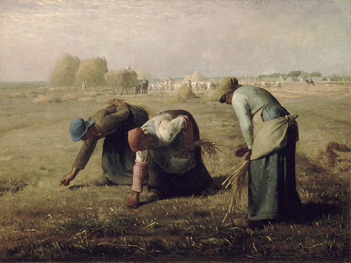 ▲장 프랑수아 밀레(1814~1875), 이삭 줍는 여인들(1857), 캔버스에 유채, 83.8×111.8㎝, 파리 오르세 미술관