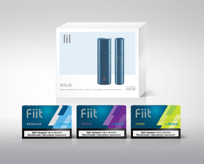 KT&G 궐련형 전자담배 ‘릴 솔리드(lil SOLID)’와 전용스틱 ‘핏(Fiit)’이 우크라이나에 7일(현지시간) 판매 개시됐다. /사진=KT&G.