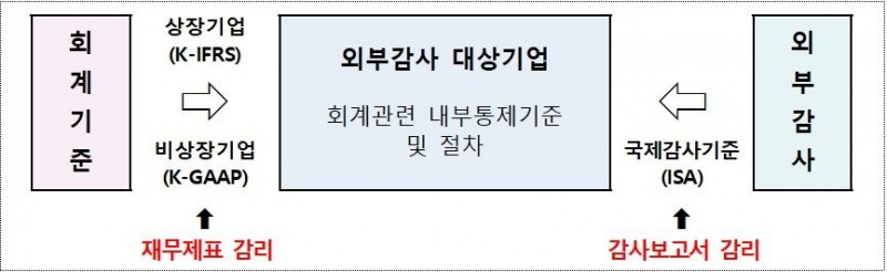 회계감리 절차 도식화./자료=금융위원회(위원장 고승범)
