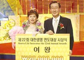 대한생명 연도대상 유현숙 팀장