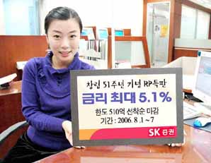 SK증권, 창립51주년 기념RP특판 출시