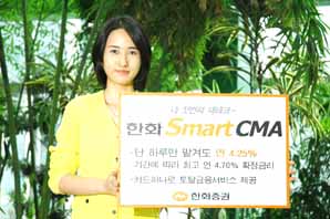 한화證 ‘스마트(Smart) CMA’금리 상향