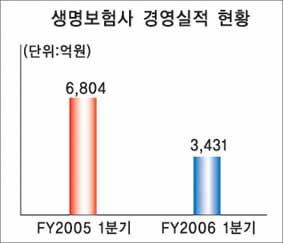 생보사 1분기 순익 전년의 ‘절반’