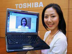 도시바, 사용자 얼굴 인식 노트북 출시