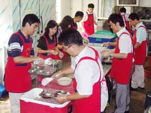 기보, 무료급식 봉사활동 실시