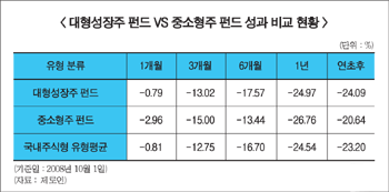 중소형주 펀드, 키코發 직격탄 문제없나?