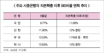 은행 BIS비율, 14%까지 높이기?