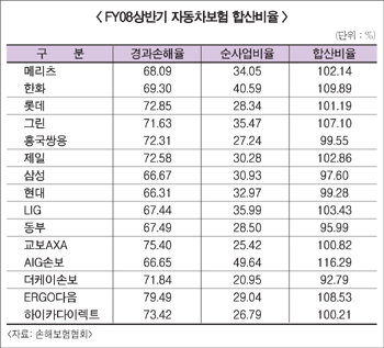 車보험 사업비 과다사용 ‘논란’