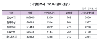 FY09 손보사 수익성`성장세 유지