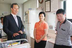 동부화재, 중환자 고객 방문 위로