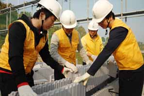 산은금융그룹, 해비타트‘희망의 집짓기’ 실시