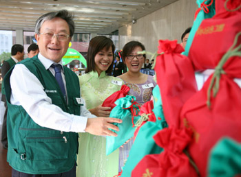 연말 봉사활동에 나선 은행장들
