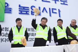 손보업계 사장단, 교통안전 가두캠페인