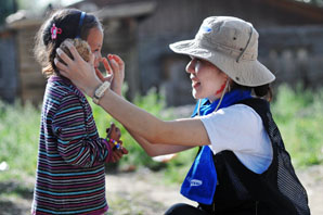 삼성證 임직원, 휴가반납하고 몽골서 구슬땀