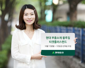 현대證 ‘부품소재 블루칩 타겟플러스펀드’` 출시