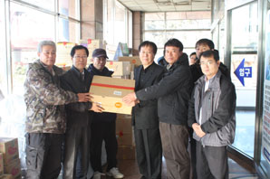 옹진농협, 연평도 주민에 생필품 전달