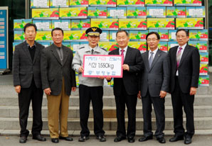 부평농협, 삼산 경찰서에 ‘사랑의 사과’ 전달