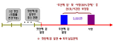 배타적사용권 획득한 암 두 번 보장상품