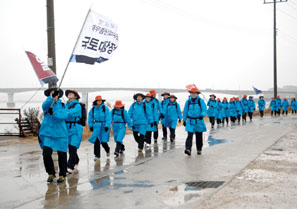 대우證, 신입사원 5천리 국토대장정 완주