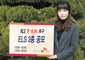 SK證 최고 연 16.5% 추구 ELS 3종