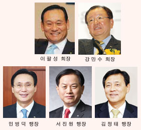 금융 신4강 시대, CEO들 “최강자 도약” 출정 앞장