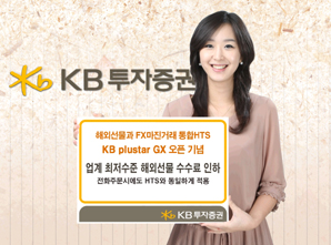 KB투자證, 업계 최저 해외선물 수수료 인하