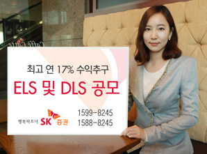 SK證 최고 연 17% 수익추구 ELS 및 DLS 공모