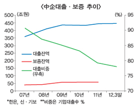 “중기대출 흐름, 리스크 현실화 임박”