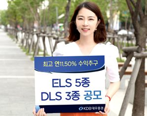 KDB대우證 ELS 5종 DLS 3종 공모