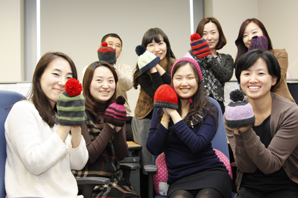 KB투자證 털모자뜨기 캠페인 동참