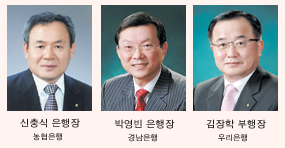 농협·경남·우리銀 중소기업 지원으로 수상 영예