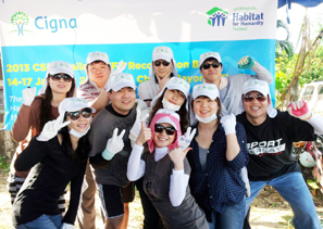 라이나생명, 태국 해비타트 ‘사랑의 집짓기’ 봉사활동