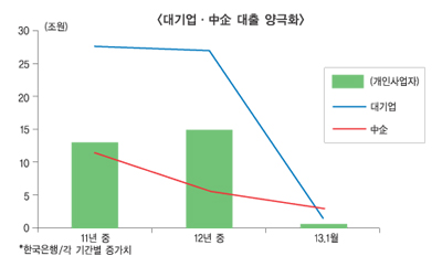 선택과 집중, 대출양극화의 새 얼굴
