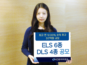 KDB대우證 ELS 6종 DLS 4종 공모