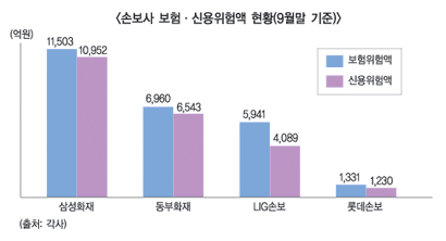 재벌계 손보사 ‘신용리스크’ 높아