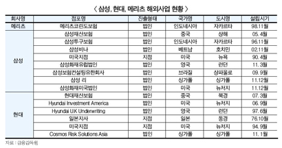 손보사들, 해외사업 증자 ‘실탄마련’