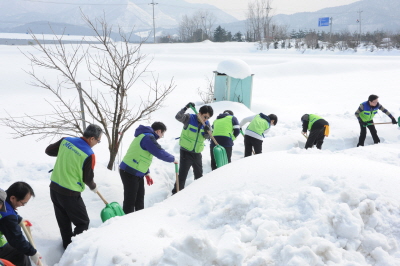 새마을금고, 동해안지역 제설구호 작업