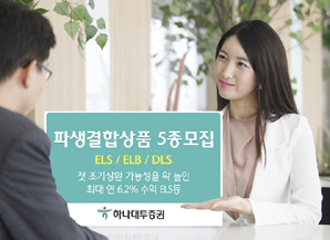 하나대투證 파생결합상품 5종 모집