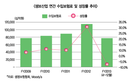 무디스 “향후 1년 반, 한국 생보산업 ‘안정적’”