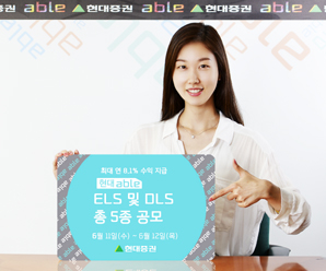 현대證 최고 연 8.1% ELS 및 DLS 총 5종 230억 공모