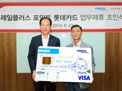롯데카드, '레일플러스 포인트 롯데카드' 출시