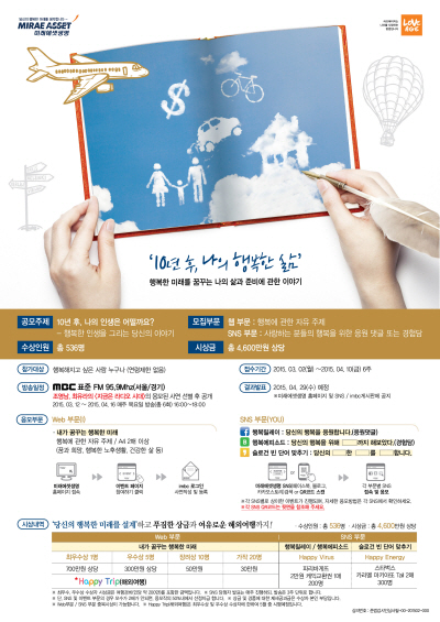 미래에셋생명, '행복미래설계 공모전' 개최