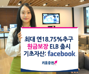 키움證  기초자산 ‘페이스북’ ELS, ELB 출시