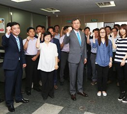 곽범국 예보사장, 부산지역 파산재단 방문