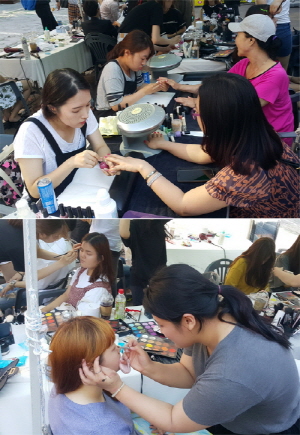 MBC아카데미뷰티스쿨 구월미용학원, ‘오십시영’축제 헤어·메이크업 연출